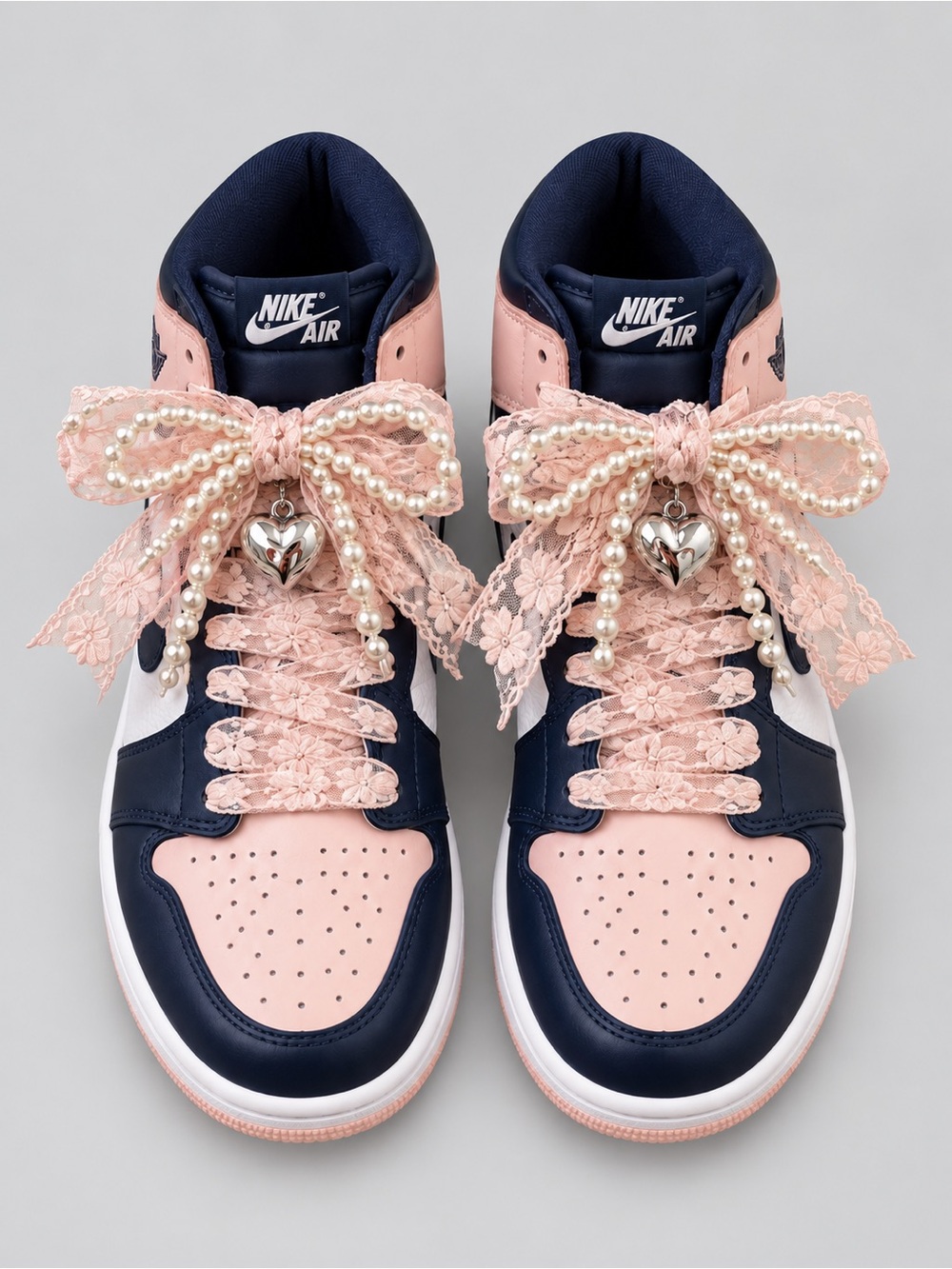 Nike Air Jordan 1 High OG Atmosphere Bubblegum Pink Navy DD9335-641 Women’s 7